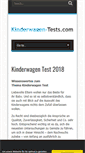 Mobile Screenshot of kinderwagen-tests.com